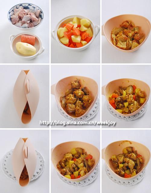 微波炉咖喱鸡块的做法