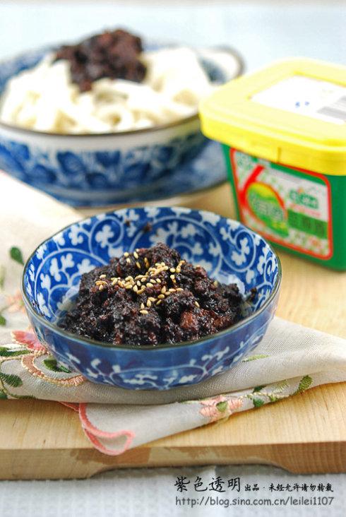 炸酱炒乌冬的做法