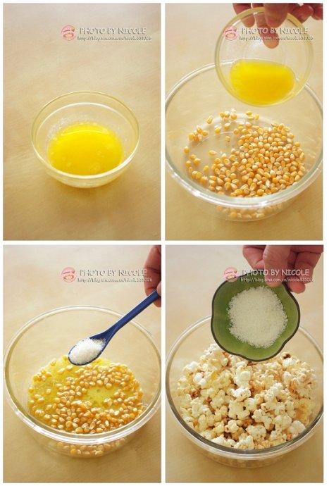 微波炉椰香爆米花的做法