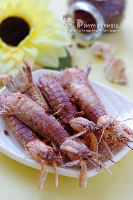 微波版椒盐皮皮虾的做法