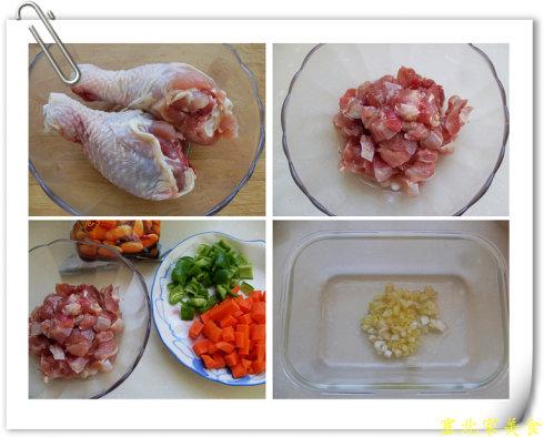 微波炉宫保鸡丁的做法