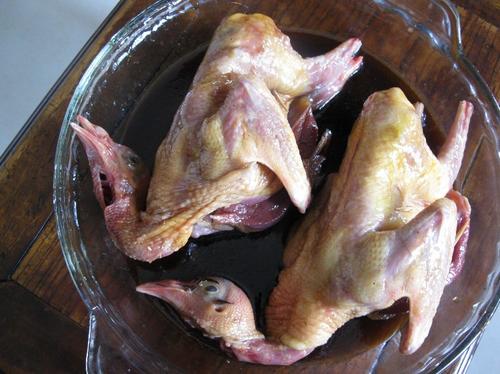 微波炉鼓油皇乳鸽的做法