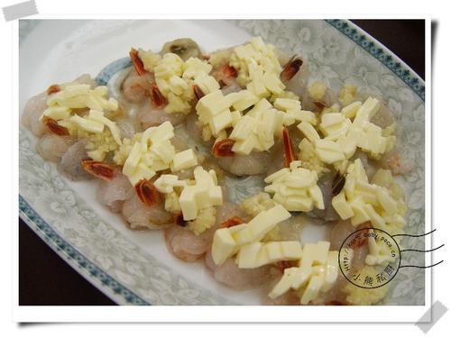 微波炉芝士焗小虾的做法