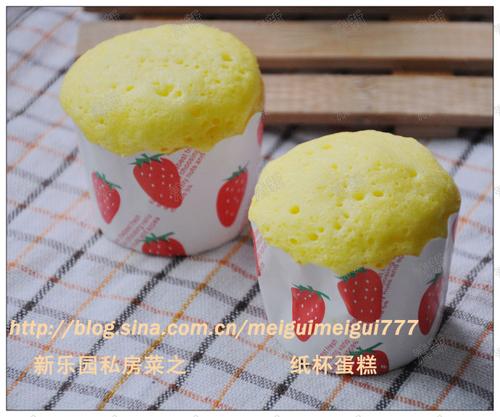 微波炉纸杯蛋糕的做法