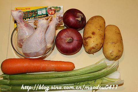 微波炉咖喱土豆鸡饭的做法