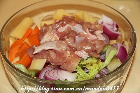 微波炉咖喱土豆鸡饭的做法