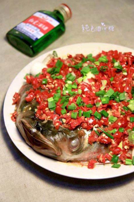 微波炉剁椒鱼头的做法