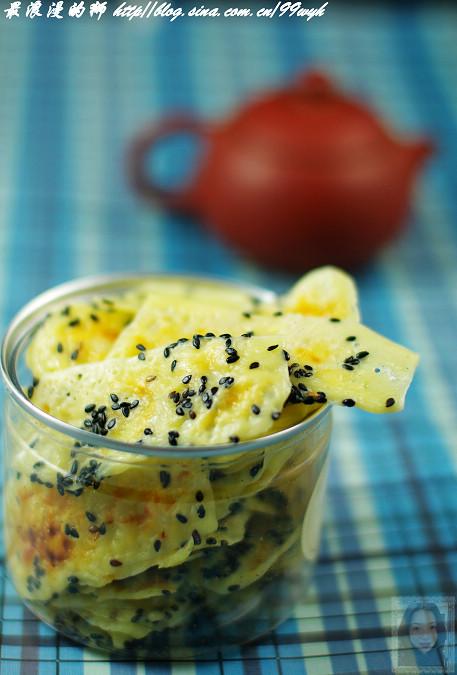 微波芝麻奶酪片的做法