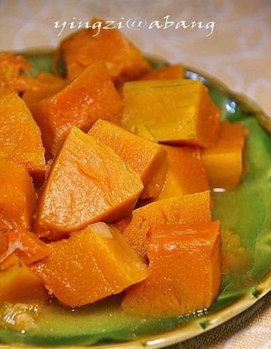 微波炉素烧南瓜的做法