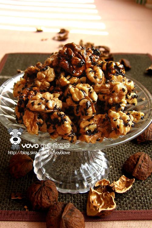 微波琥珀核桃仁的做法