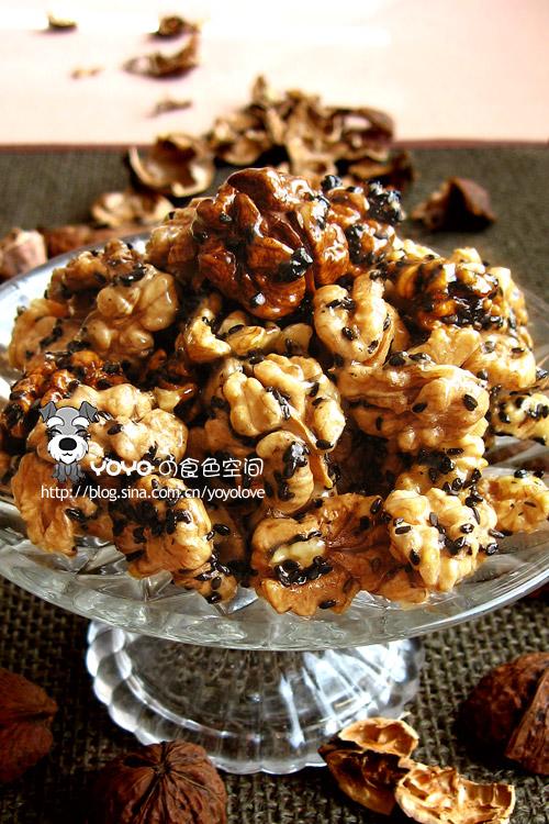 微波琥珀核桃仁的做法