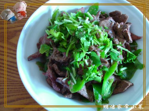 辣椒炒猪肝的做法