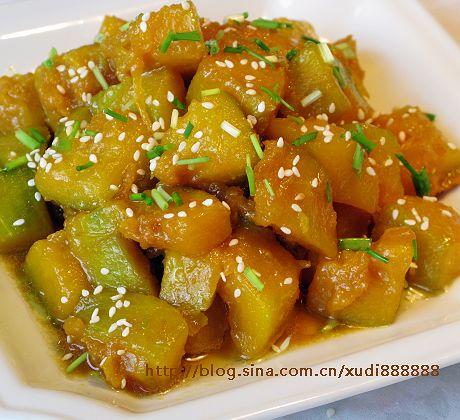 微波炉鲜汁南瓜的做法