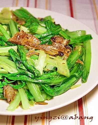 微波炉豆豉鲮鱼油麦菜的做法