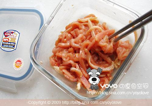 微波炉鱼香肉丝的做法