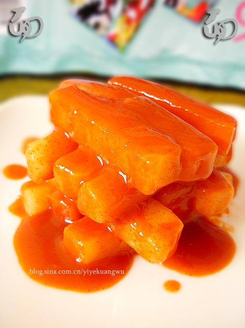 微波韩式辣年糕的做法