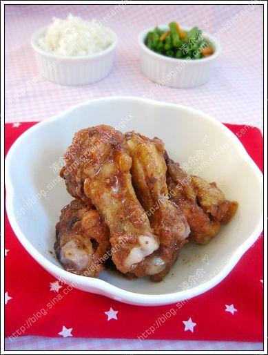 微波炉黑椒蜜汁鸡腿的做法