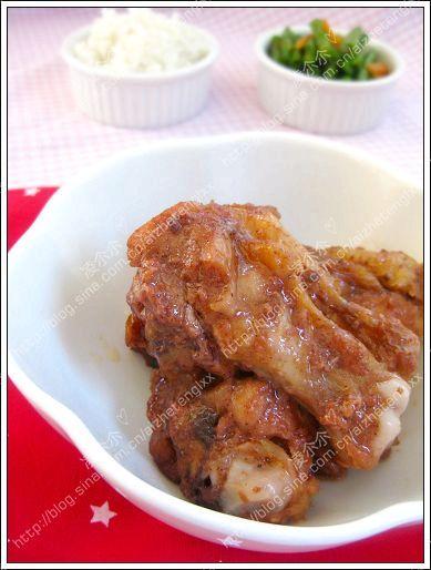 微波炉黑椒蜜汁鸡腿的做法