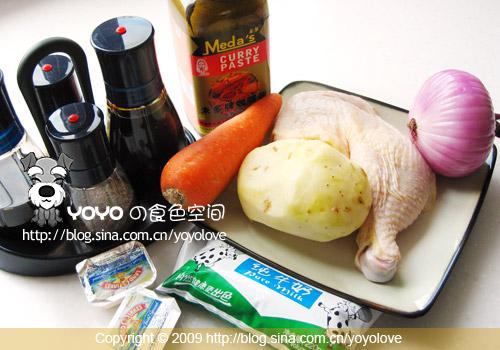 微波炉咖喱鸡的做法