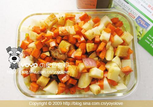 微波炉咖喱鸡的做法