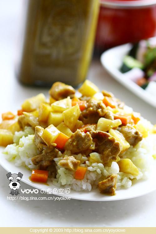 微波炉咖喱鸡的做法