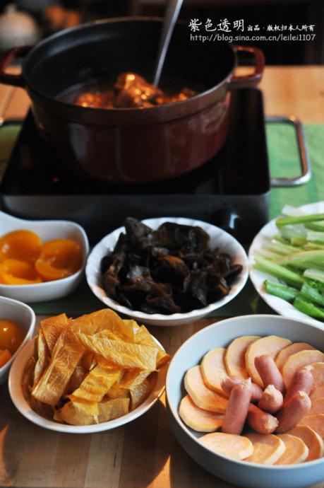 香辣猪蹄火锅的做法