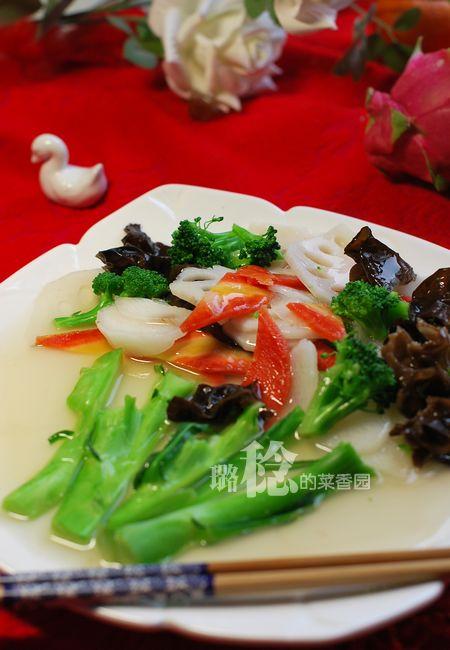 鲍鱼汁浸时蔬的做法