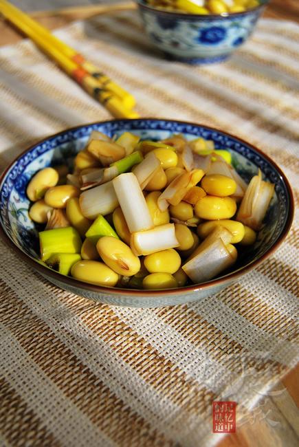 葱拌豆儿的做法