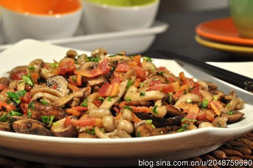 双菇临门的做法