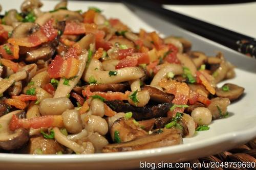 双菇临门的做法