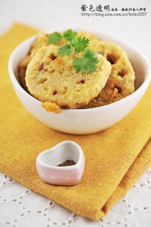 椒盐藕合的做法