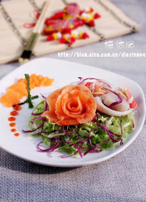 三文鱼沙拉的做法