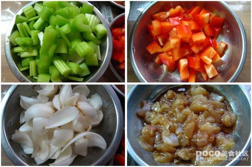 腰果西芹百合炒鸡丁的做法