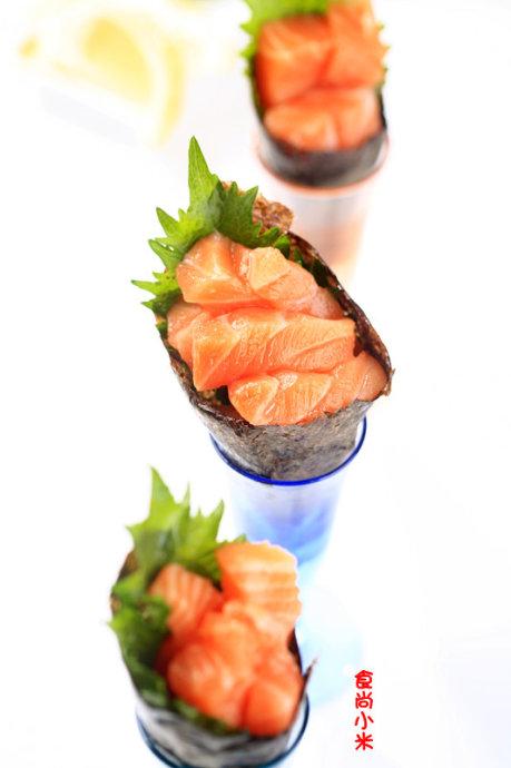 挪威三文鱼手卷寿司的做法