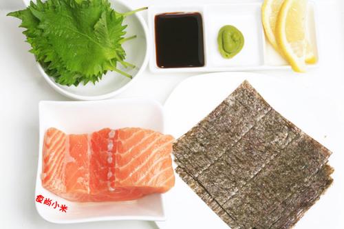 挪威三文鱼手卷寿司的做法