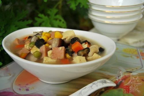 八宝豆腐汤的做法