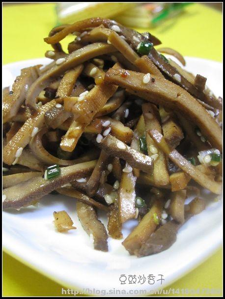 豆豉炒香干的做法