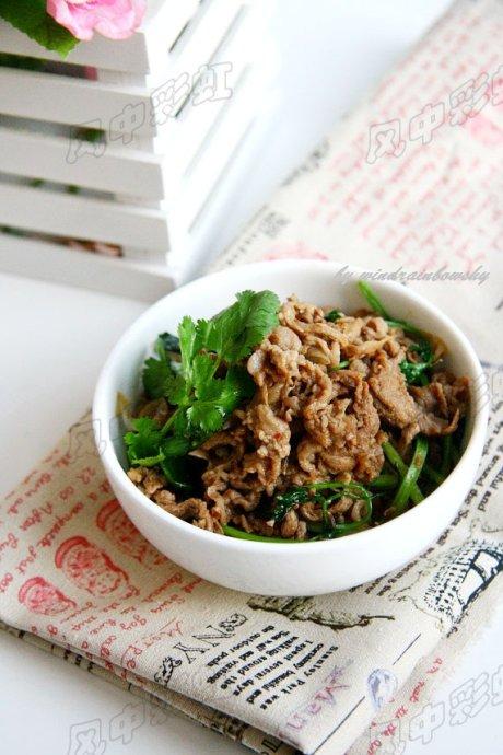 孜然羊肉片的做法