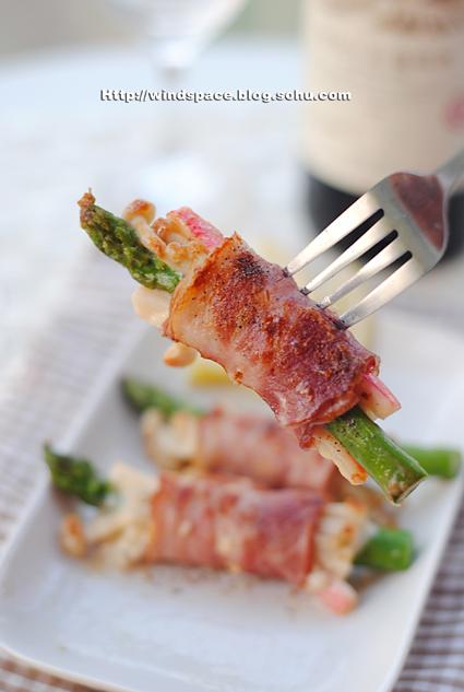 朱颜翠发培根卷的做法