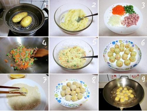 香酥薯球的做法