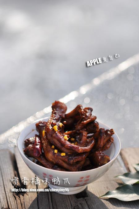 橘味鸭爪的做法