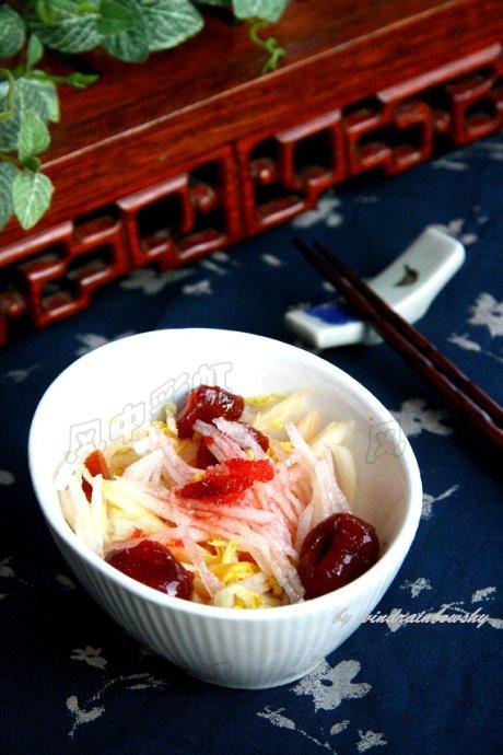 山楂白菜心的做法