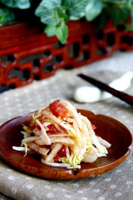 山楂白菜心的做法