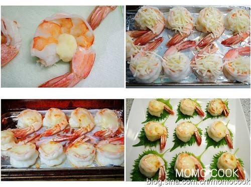 芝士土豆烤大虾的做法
