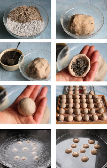 青稞黑芝麻汤圆的做法