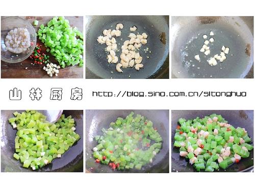 莴笋炒虾仁的做法