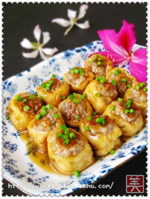 煎酿油豆腐的做法