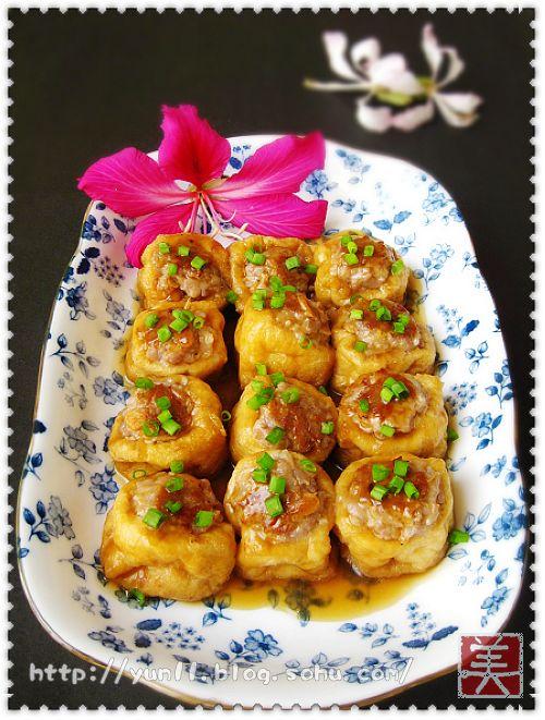 煎酿油豆腐的做法