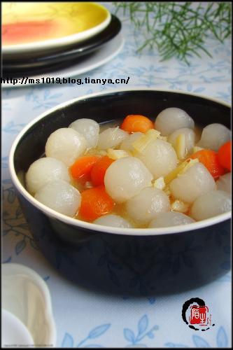 干贝萝卜球的做法