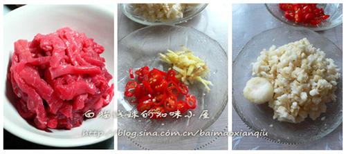 雪泥牛肉丝的做法